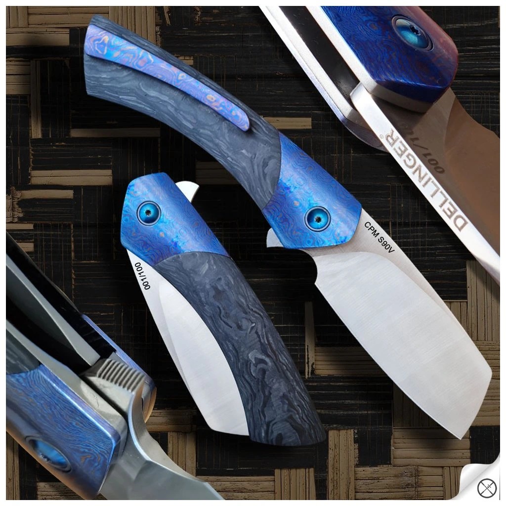 foto Dellinger Melting Rain, limitovan� edice, pr�kov� ocel CPM S90V, Timascus